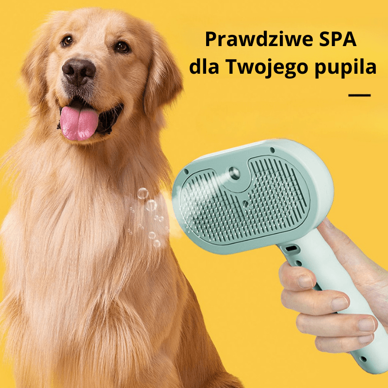 Luksusowa Szczotka do Pielęgnacji Psa ze Spryskiwaczem Pary 🐕