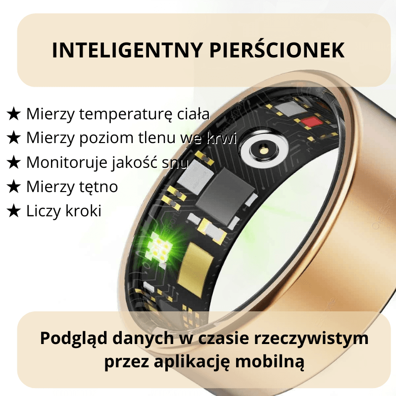 Wodoodporny Inteligentny Pierścień - Twój Monitor Zdrowia💍
