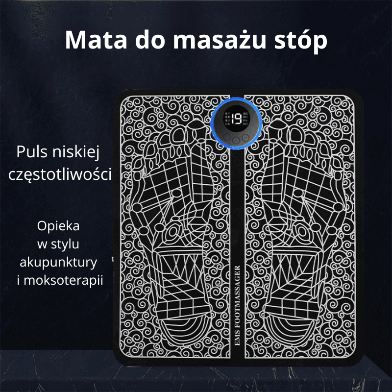 Elektryczna mata do masażu stóp EMS z ładowaniem USB 🦶